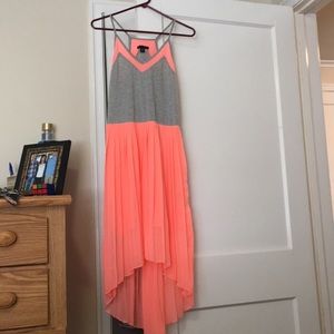 Grey and coral tank Dress
